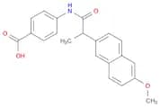 Benzoic acid, 4-[[2-(6-methoxy-2-naphthalenyl)-1-oxopropyl]amino]-