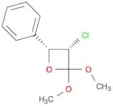 Oxetane, 3-chloro-2,2-dimethoxy-4-phenyl-, cis-