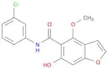 5-Benzofurancarboxamide, N-(3-chlorophenyl)-6-hydroxy-4-methoxy-