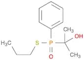 Phosphinothioic acid, (1-hydroxy-1-methylethyl)phenyl-, S-propyl ester