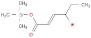 2-Hexenoic acid, 4-bromo-, trimethylsilyl ester, (E)-