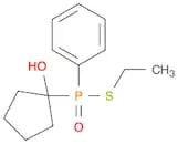 Phosphinothioic acid, (1-hydroxycyclopentyl)phenyl-, S-ethyl ester