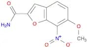 2-Benzofurancarboxamide, 6-methoxy-7-nitro-