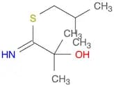 Propanimidothioic acid, 2-hydroxy-2-methyl-, 2-methylpropyl ester