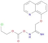 Ethanimidamide, N-[[(2-chloroethoxy)carbonyl]oxy]-2-(8-quinolinyloxy)-