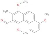 3-Phenanthrenecarboxaldehyde, 1,4,8-trimethoxy-2-methyl-