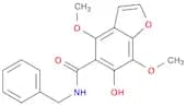 5-Benzofurancarboxamide, 6-hydroxy-4,7-dimethoxy-N-(phenylmethyl)-