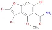 5-Benzofurancarboxamide, 2,3-dibromo-6-hydroxy-4-methoxy-