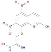 Ethanimidamide, N-hydroxy-2-[(2-methyl-5,7-dinitro-8-quinolinyl)oxy]-