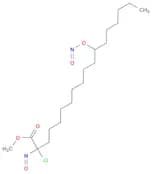 Octadecanoic acid, chloronitroso-12-(nitrosooxy)-, methyl ester