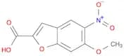 2-Benzofurancarboxylic acid, 6-methoxy-5-nitro-