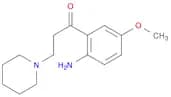 1-Propanone, 1-(2-amino-5-methoxyphenyl)-3-(1-piperidinyl)-