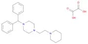 Piperazine, 1-(diphenylmethyl)-4-[2-(1-piperidinyl)ethyl]-, ethanedioate