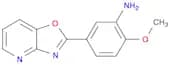 (2-methoxy-5-[1,3]oxazolo[4,5-b]pyridin-2-ylphenyl)amine
