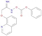 Ethanimidamide, N-[(phenoxycarbonyl)oxy]-2-(8-quinolinyloxy)-