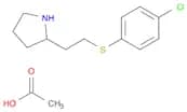 Pyrrolidine, 2-[2-[(4-chlorophenyl)thio]ethyl]-, acetate