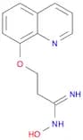 Propanimidamide, N-hydroxy-3-(8-quinolinyloxy)-