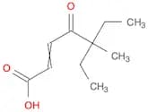 2-Heptenoic acid, 5-ethyl-5-methyl-4-oxo-