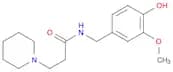 1-Piperidinepropanamide, N-[(4-hydroxy-3-methoxyphenyl)methyl]-