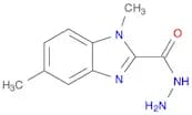 1H-Benzimidazole-2-carboxylic acid, 1,5-dimethyl-, hydrazide