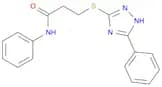 Propanamide, N-phenyl-3-[(5-phenyl-1H-1,2,4-triazol-3-yl)thio]-