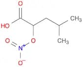 Pentanoic acid, 4-methyl-2-(nitrooxy)-