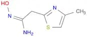 N'-hydroxy-2-(4-methyl-1,3-thiazol-2-yl)ethanimidamide