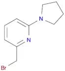 2-(Bromomethyl)-6-pyrrolidin-1-ylpyridine