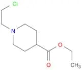 4-Piperidinecarboxylic acid, 1-(2-chloroethyl)-, ethyl ester