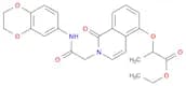 Ethyl 2-((2-(2-((2,3-dihydrobenzo[b][1,4]dioxin-6-yl)amino)-2-oxoethyl)-1-oxo-1,2-dihydroisoquinol…