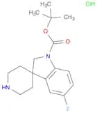 tert-butyl 5-fluoro-1,2-dihydrospiro[indole-3,4'-piperidine]-1-carboxylate hydrochloride