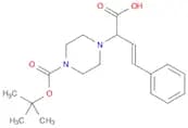 (3E)-2-(4-[(tert-Butyl)oxycarbonyl]piperazinyl)-4-phenylbut-3-enoic acid
