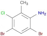Benzenamine, 4,6-dibromo-3-chloro-2-methyl-