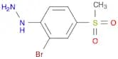 [2-Bromo-4-(methylsulfonyl)phenyl]hydrazine