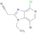 2-(7-Bromo-4-chloro-1-ethyl-1H-imidazo[4,5-c]pyridin-2-yl)acetonitrile