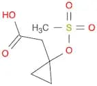 Cyclopropaneacetic acid, 1-[(methylsulfonyl)oxy]-
