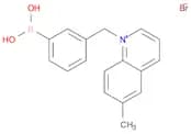 Quinolinium, 1-[(3-boronophenyl)methyl]-6-methyl-, bromide