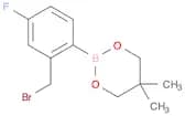 2-Bromomethyl-4-fluorophenylboronic acid, neopentyl glycol ester
