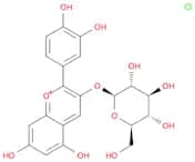 1-​Benzopyrylium, 2-​(3,​4-​dihydroxyphenyl)​-​3-​(β-​D-​glucopyranosyloxy)​-​5,​7-​dihydroxy-​, c…