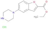 5-(1-piperazinyl)-2-Benzofurancarboxylic acid ethyl ester Monohydrochloride