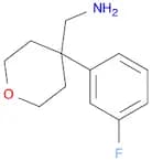 1-[4-(3-fluorophenyl)tetrahydro-2H-pyran-4-yl]methanamine