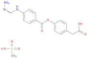 Benzeneacetic acid,4-[[4-[(aminoiminomethyl)- amino]benzoyl]oxy]-,monomethanesulfonate