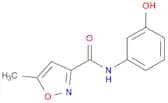 N-(3-Hydroxyphenyl)-5-methylisoxazole-3-carboxamide