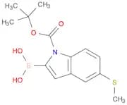 2-BORONO-5-(METHYLTHIO)-1H-INDOLE-1-CARBOXYLIC ACID TERT-BUTYL ESTER