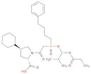 (4S)-4-Cyclohexyl-1-[2-[(R)-[(1S)-2-methyl-1-(1-oxopropoxy)propoxy](4-phenylbutyl)phosphinyl]acety…