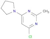 4-Chloro-2-methyl-6-pyrrolidin-1-yl-pyrimidine