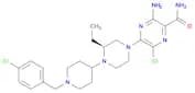 3-Amino-6-chloro-5-[(3S)-4-[1-[(4-chlorophenyl)methyl]piperidin-4-yl]-3-ethylpiperazin-1-yl]pyrazi…