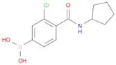 3-Chloro-4-(cyclopentylcarbamoyl)phenylboronic acid