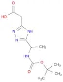2-(5-(1-((tert-Butoxycarbonyl)amino)ethyl)-1H-1,2,4-triazol-3-yl)acetic acid