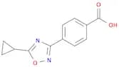 4-(5-Cyclopropyl-1,2,4-oxadiazol-3-yl)benzoic acid